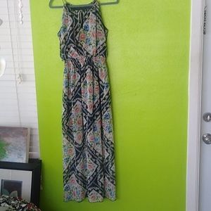 Spring flowers maxi dress